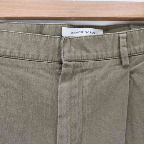 セラードアー Cellar Door イタリア製 ヘリンボーン 2タック コットン ショート パンツ ショーツ メンズ  48